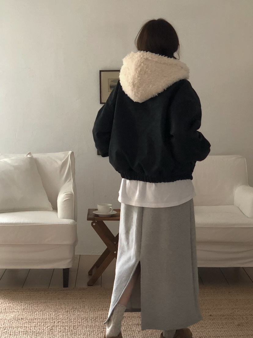 ONDO-P東大門㊣直郵女裝新款時尚休閑熱賣人氣夾克毛絨連帽ONDO-P夾克