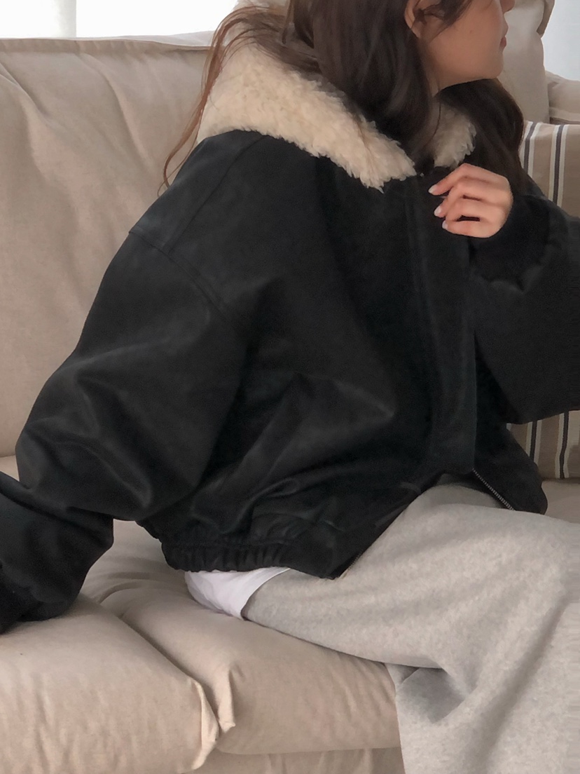 ONDO-P東大門㊣直郵女裝新款時尚休閑熱賣人氣夾克毛絨連帽ONDO-P夾克