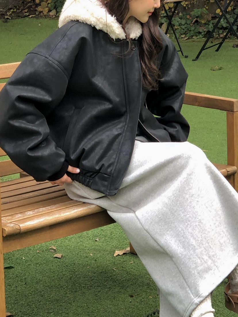 ONDO-P東大門㊣直郵女裝新款時尚休閑熱賣人氣夾克毛絨連帽ONDO-P夾克