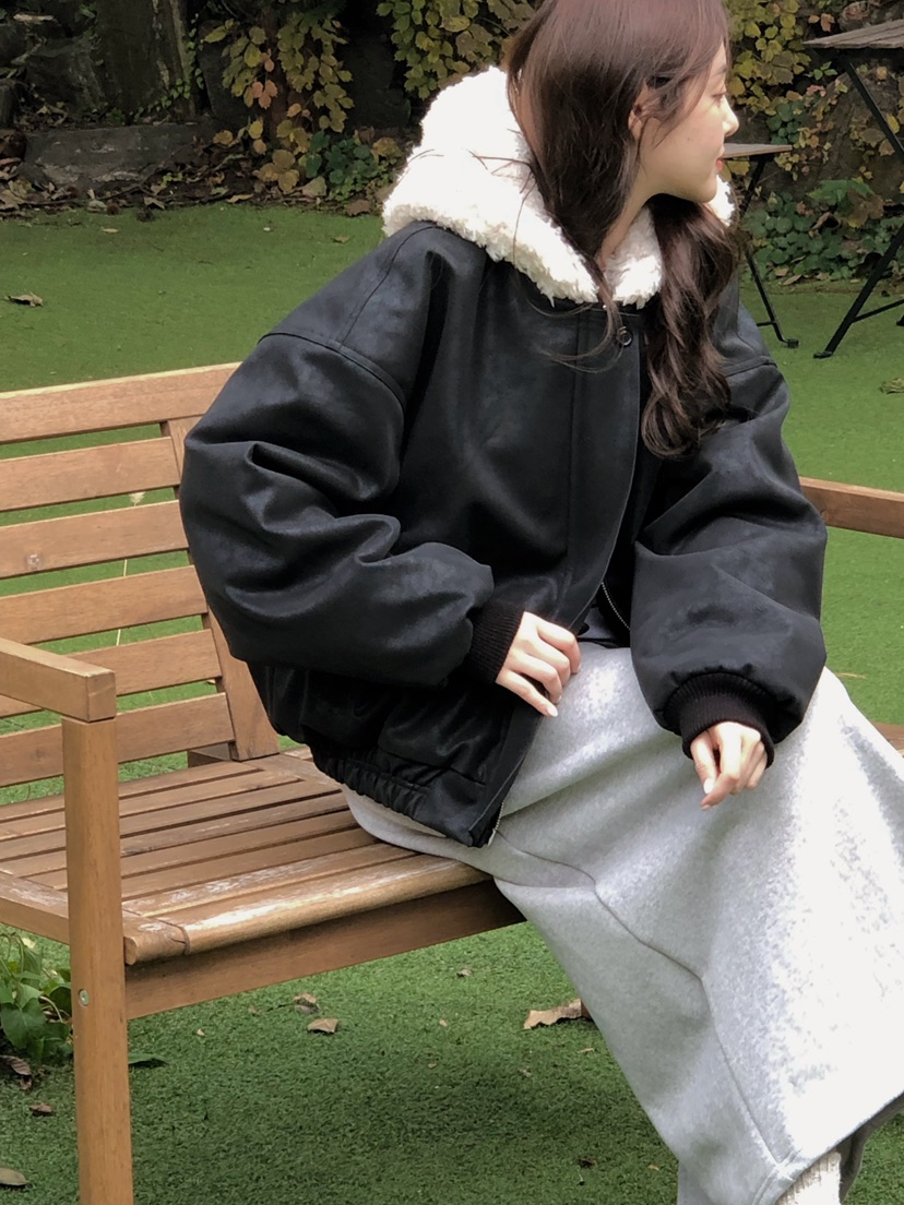 ONDO-P東大門㊣直郵女裝新款時尚休閑熱賣人氣夾克毛絨連帽ONDO-P夾克