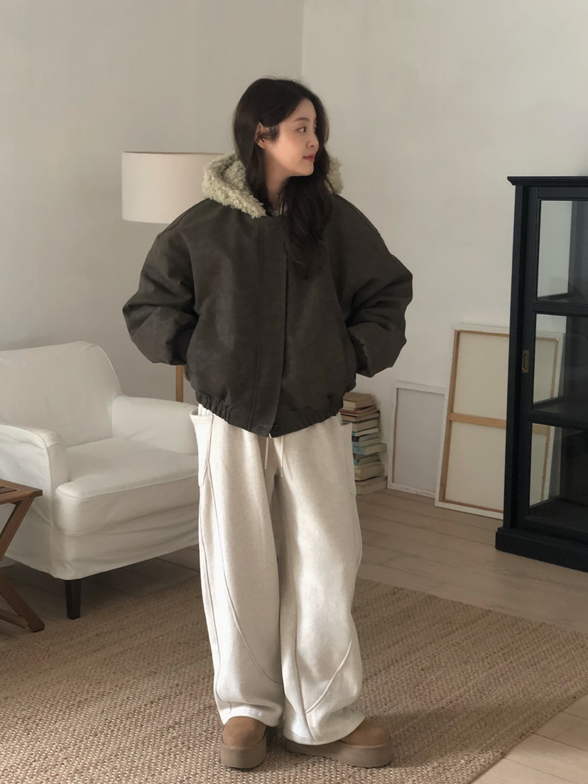 ONDO-P東大門㊣直郵女裝新款時尚休閑熱賣人氣夾克毛絨連帽ONDO-P夾克