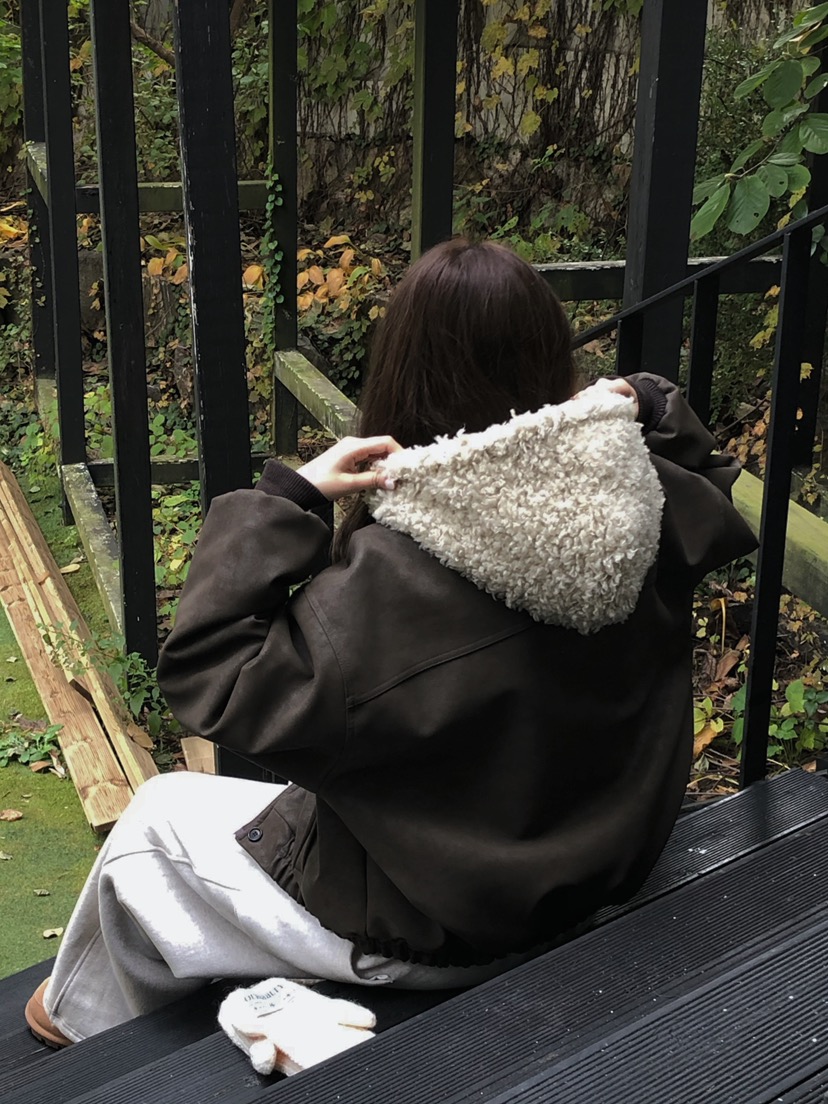 ONDO-P東大門㊣直郵女裝新款時尚休閑熱賣人氣夾克毛絨連帽ONDO-P夾克