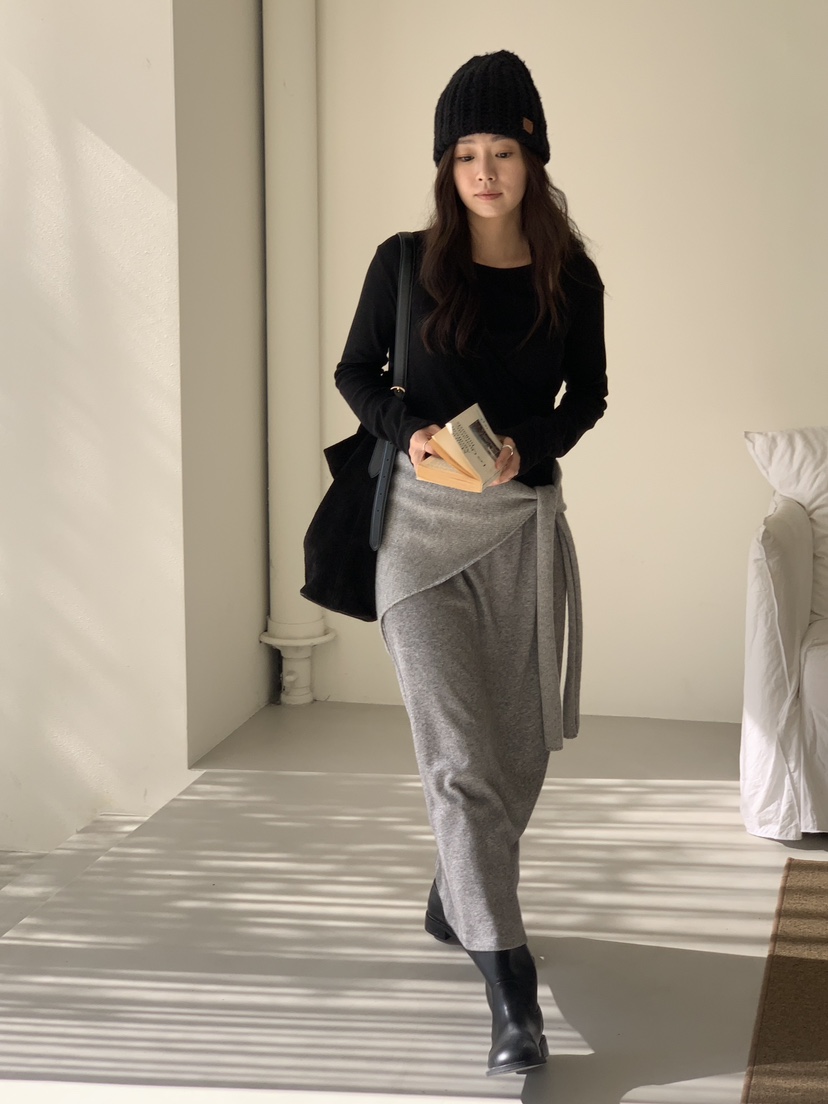 BAKING POWDER東大門㊣直郵女士新品時尚推薦休閑25秋冬長裙BAKING POWDER長裙