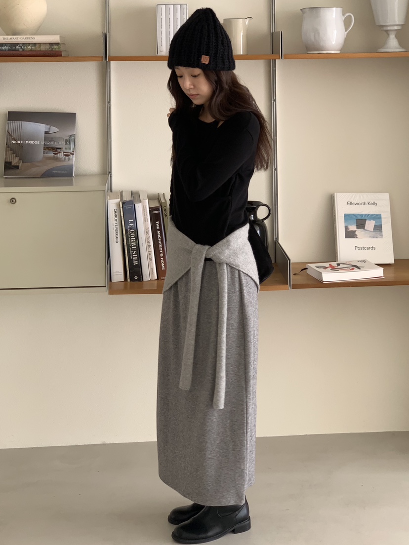 BAKING POWDER東大門㊣直郵女士新品時尚推薦休閑25秋冬長裙BAKING POWDER長裙