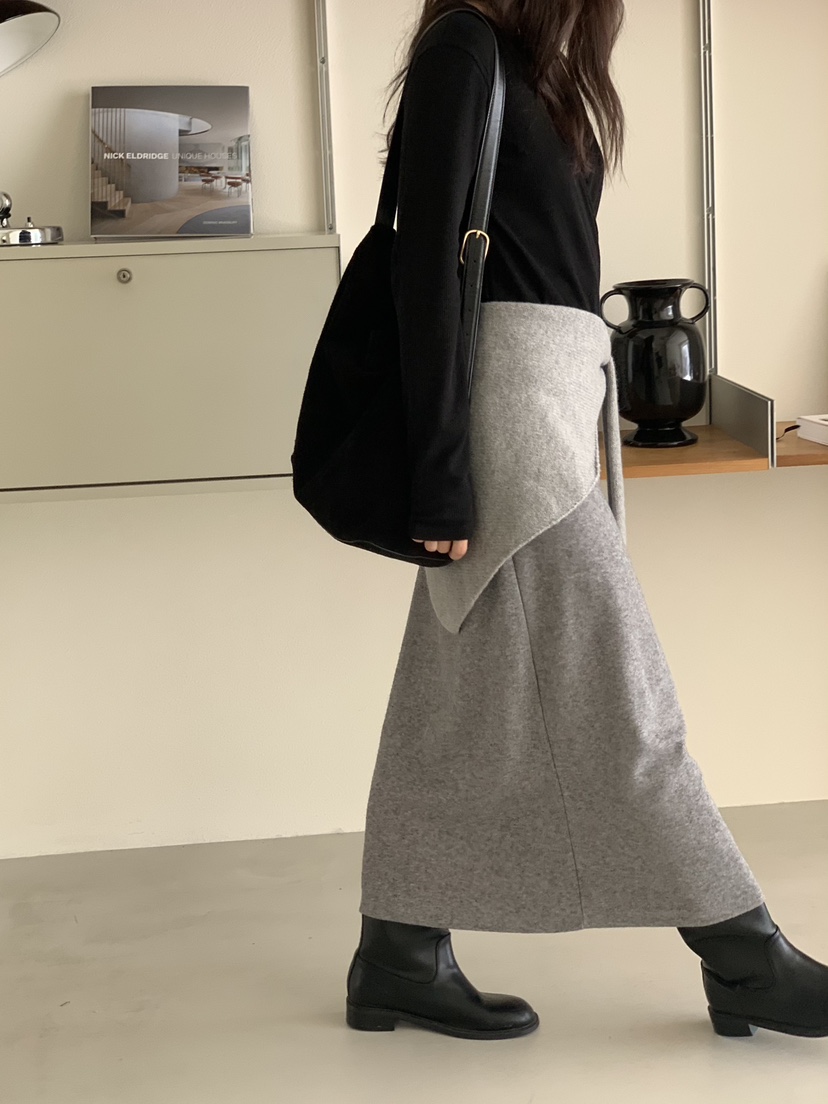 BAKING POWDER東大門㊣直郵女士新品時尚推薦休閑25秋冬長裙BAKING POWDER長裙