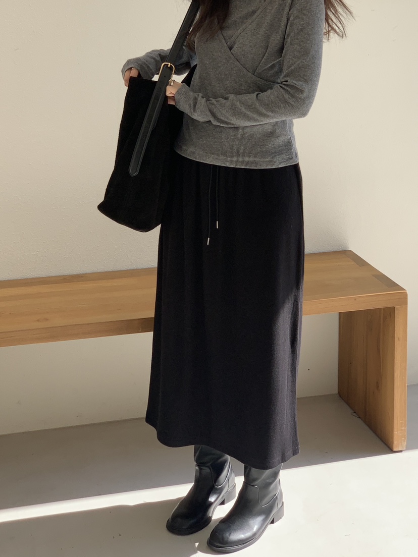 BAKING POWDER東大門㊣直郵女士新品時尚推薦休閑25秋冬長裙BAKING POWDER長裙