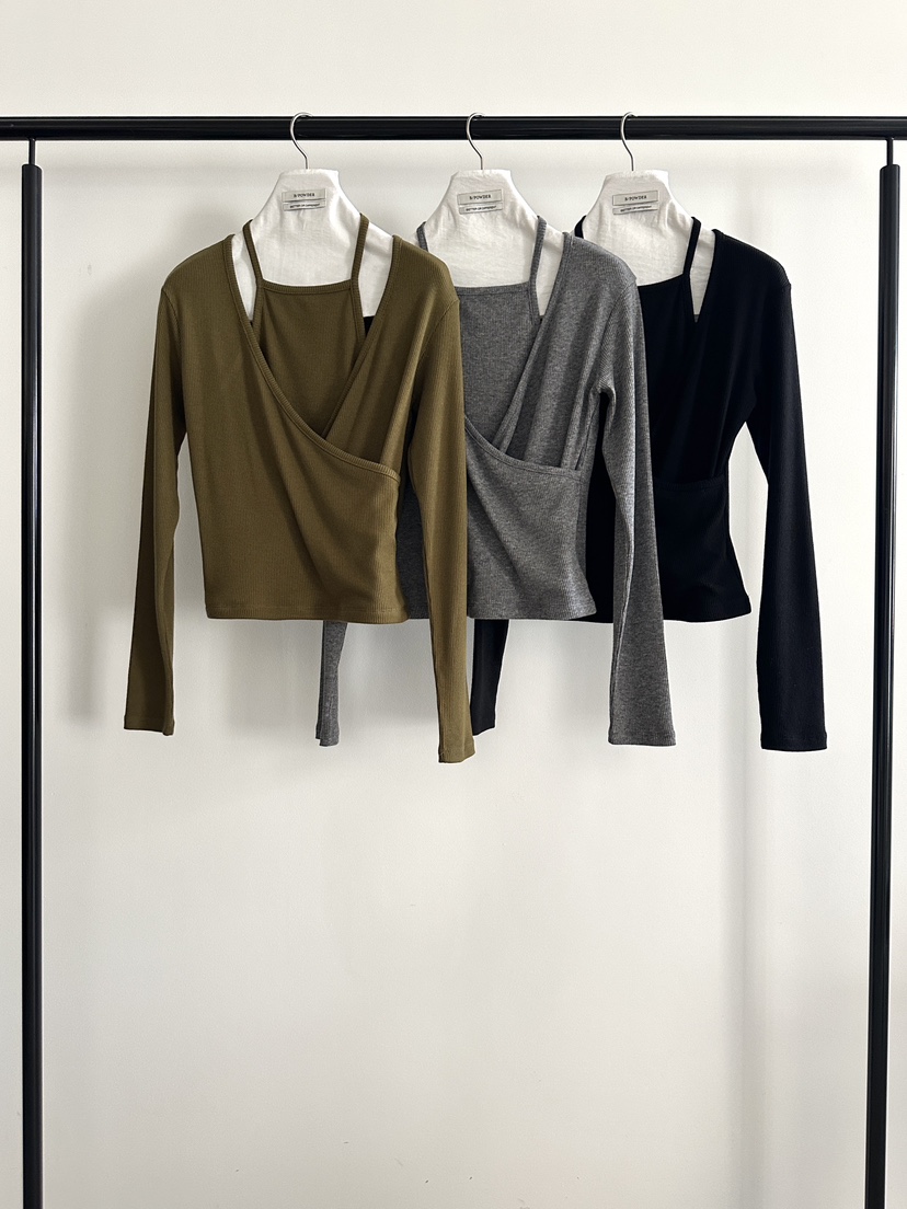 BAKING POWDER韓國直郵㊣女裝新款熱賣職業25秋冬休閑長袖T恤BAKING POWDER長袖T恤