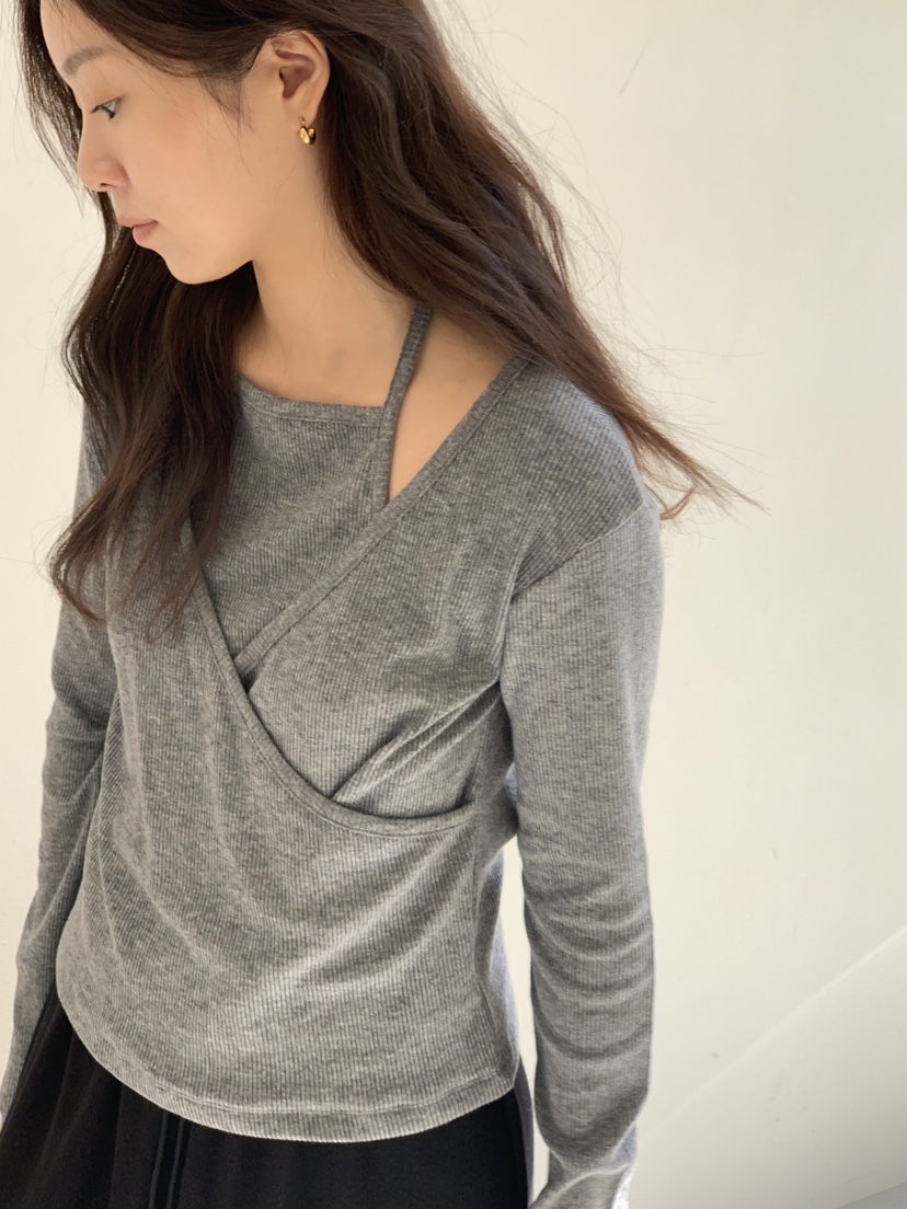 BAKING POWDER韓國直郵㊣女裝新款熱賣職業25秋冬休閑長袖T恤BAKING POWDER長袖T恤