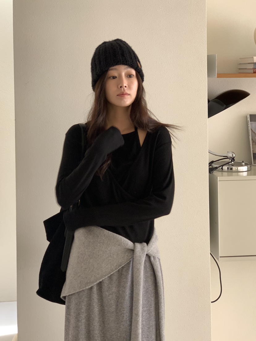 BAKING POWDER韓國直郵㊣女裝新款熱賣職業25秋冬休閑長袖T恤BAKING POWDER長袖T恤