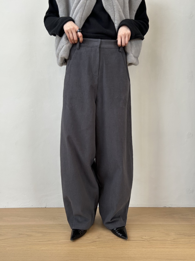 ME MO東大門㊣實拍女士新品職業時尚25秋冬休閑褲不含腰帶絨ME MO休閑褲圖色2