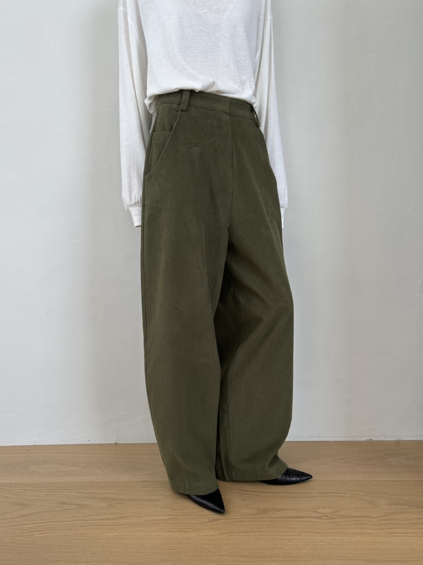 ME MO東大門㊣實拍女士新品職業時尚25秋冬休閑褲不含腰帶絨ME MO休閑褲圖色3