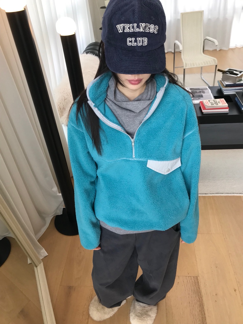 ME MO韓國代購㊣女裝新品休閑熱賣人氣職業推薦時尚衛衣羊毛ME MO衛衣圖色1