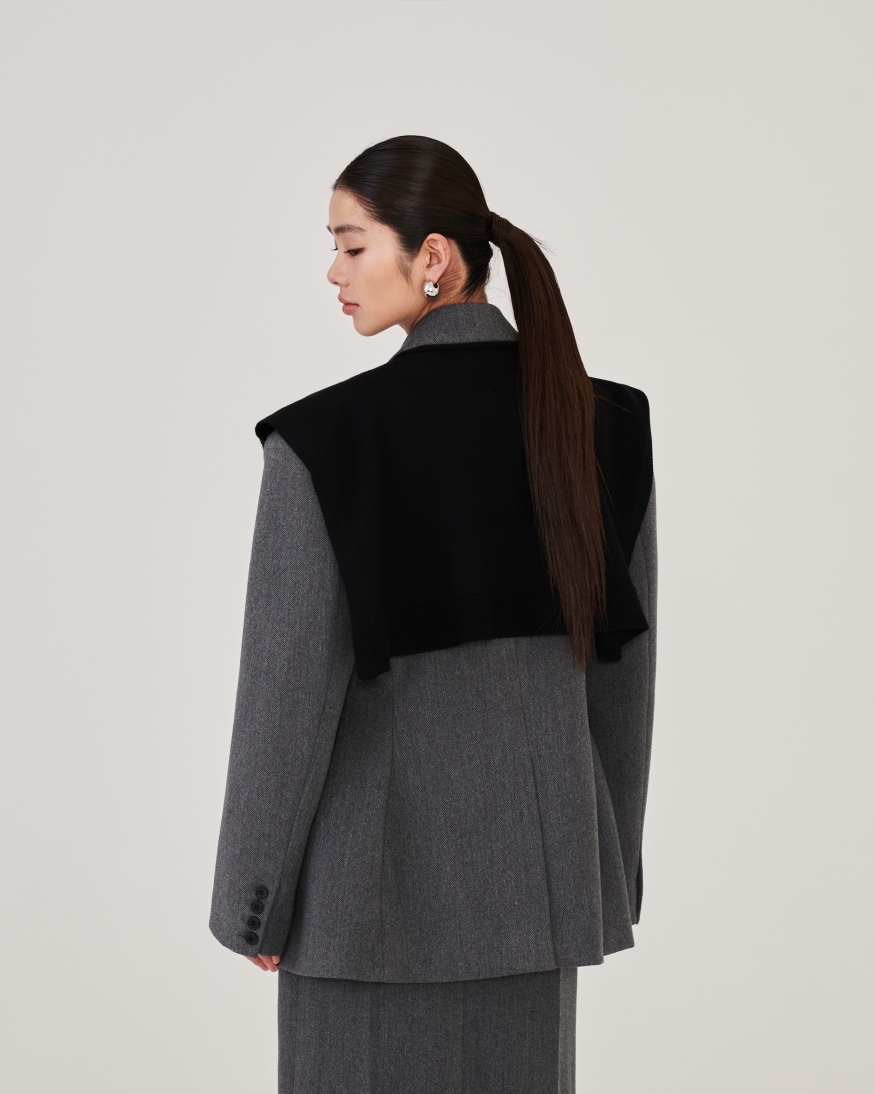 STAGE韓國直郵㊣女士新品推薦職業時尚熱賣25秋冬人氣夾克披肩STAGE夾克