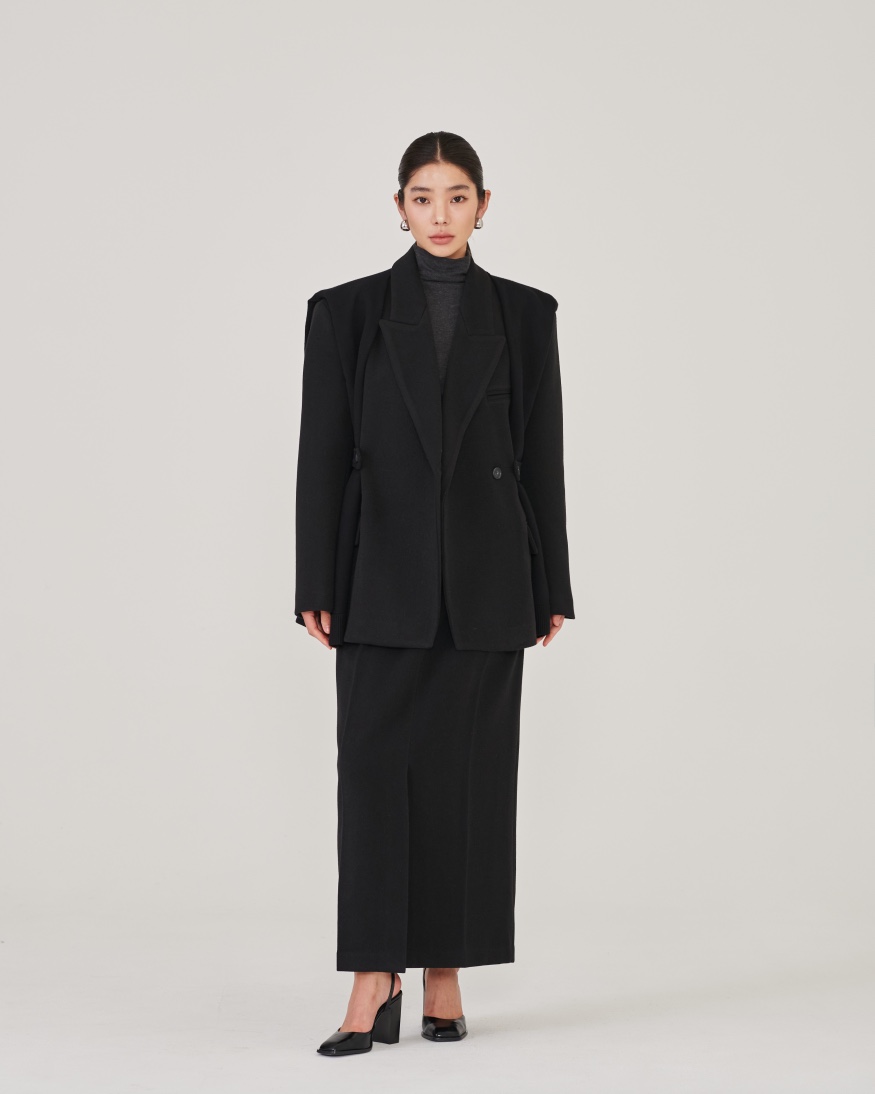 STAGE韓國直郵㊣女士新品推薦職業時尚熱賣25秋冬人氣夾克披肩STAGE夾克