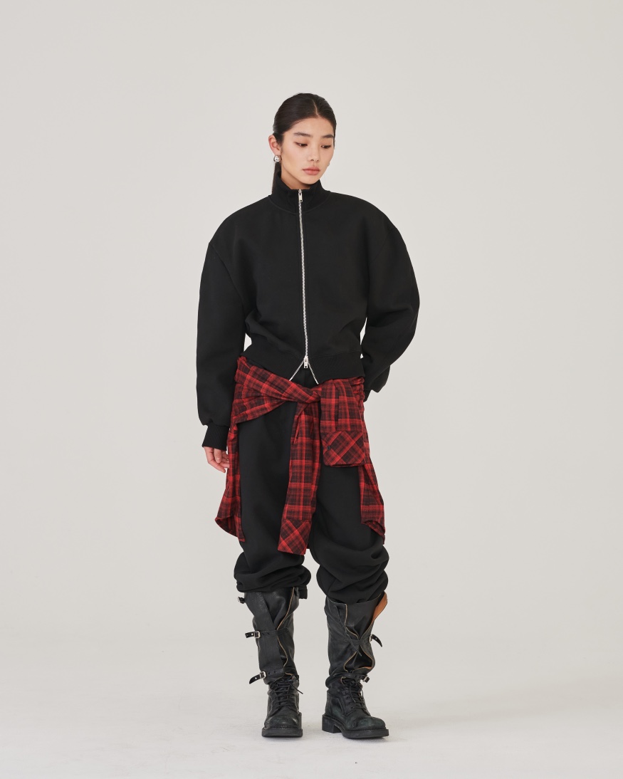 STAGE東大門㊣直郵女士新品人氣時尚職業25秋冬休閑夾克拉鏈STAGE夾克