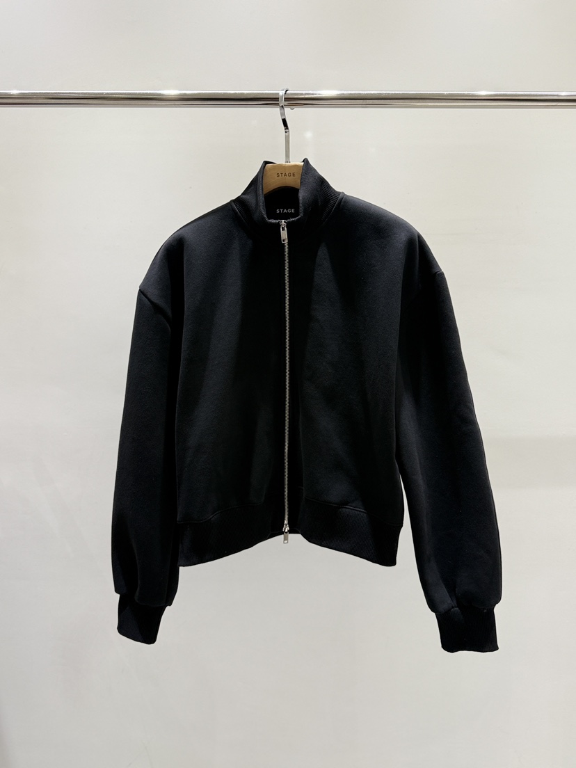 STAGE東大門㊣直郵女士新品人氣時尚職業25秋冬休閑夾克拉鏈STAGE夾克圖色2