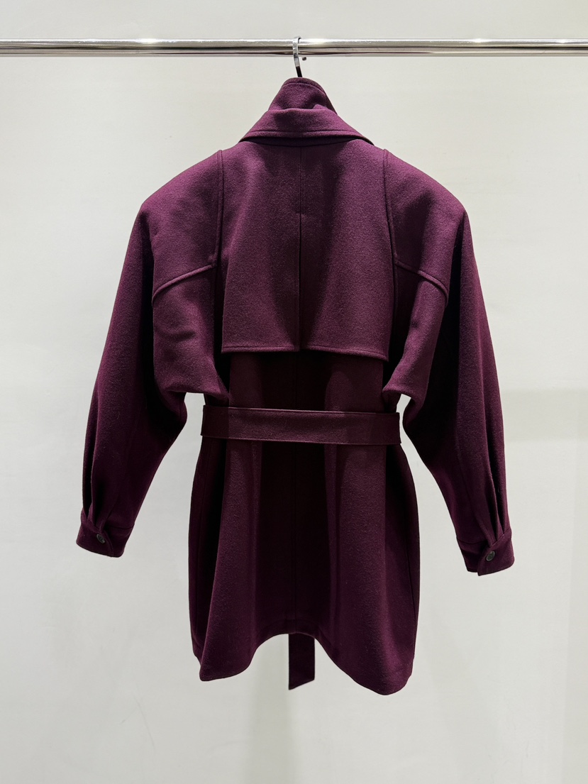 STAGE韓國直郵㊣女裝新品25秋冬時尚人氣熱賣推薦休閑短款大衣STAGE短款大衣