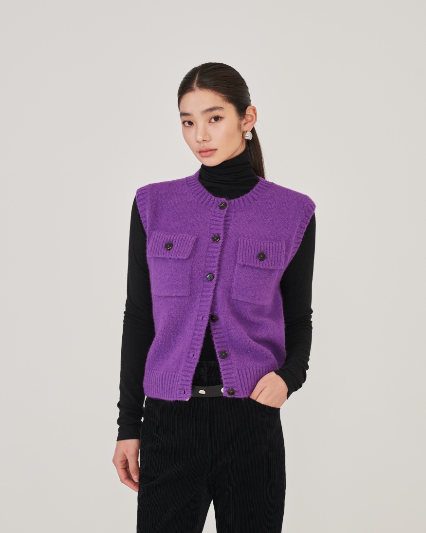 STAGE東大門㊣代購女裝新款職業推薦時尚熱賣人氣休閑25秋冬馬甲STAGE馬甲