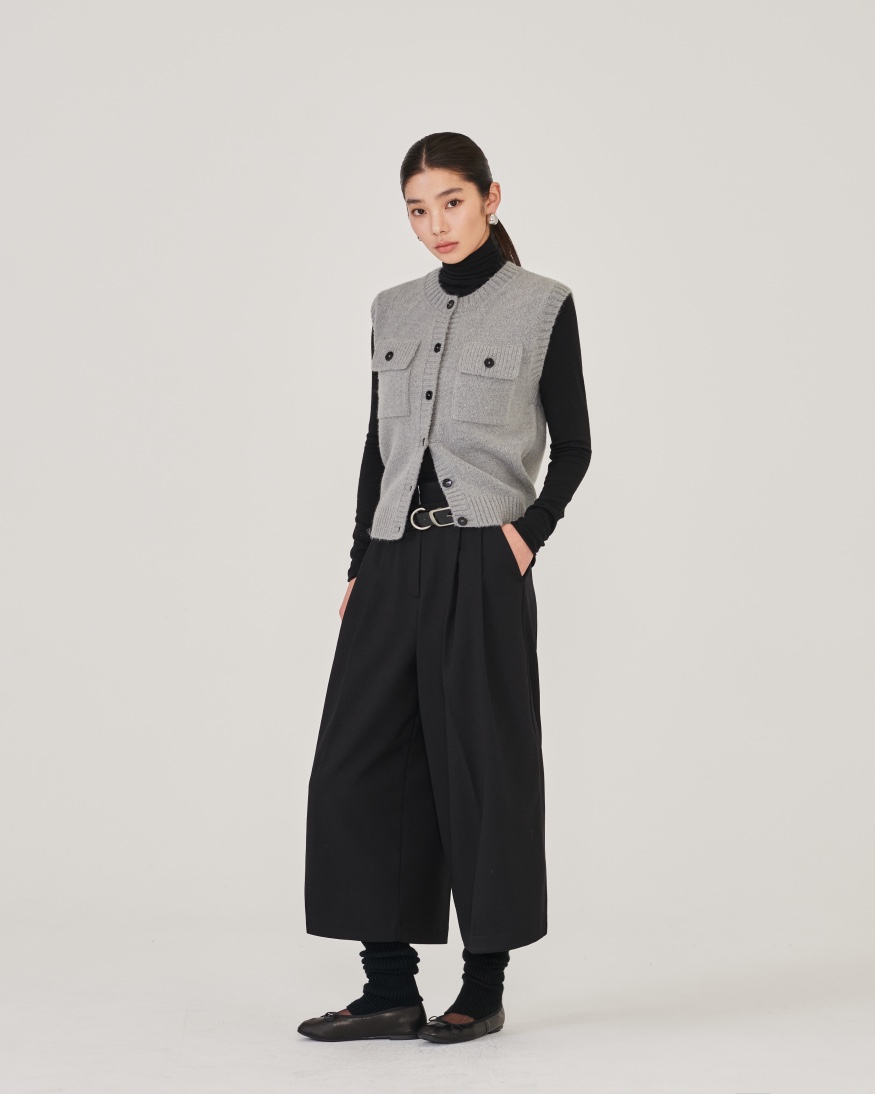 STAGE東大門㊣代購女裝新款職業推薦時尚熱賣人氣休閑25秋冬馬甲STAGE馬甲