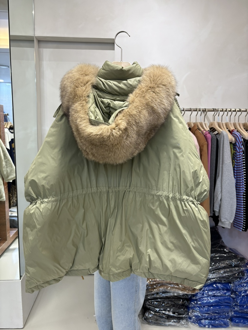 LIVE AID-P韓國直郵㊣女裝新款熱賣時尚休閑長款羽絨服狐貍LIVE AID-P長款羽絨服