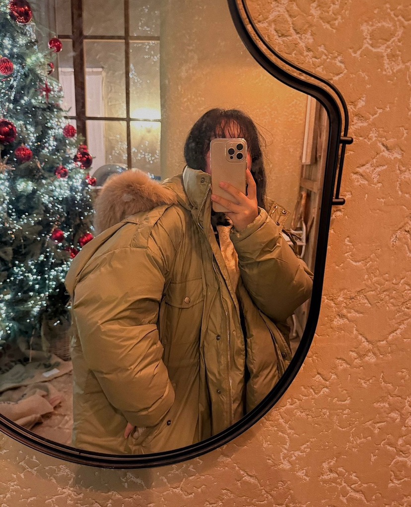 LIVE AID-P韓國直郵㊣女裝新款熱賣時尚休閑長款羽絨服狐貍LIVE AID-P長款羽絨服