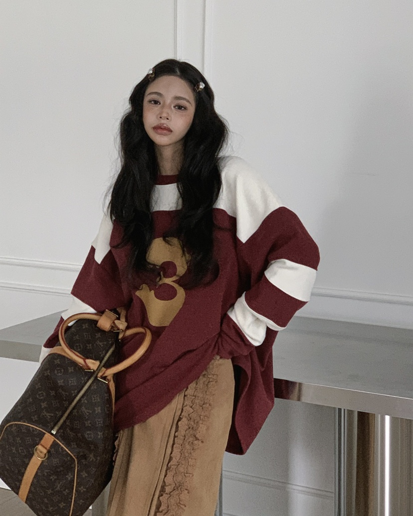 LIVE AID-P東大門㊣直郵女士新品25秋冬人氣休閑推薦長袖T恤LIVE AID-P長袖T恤