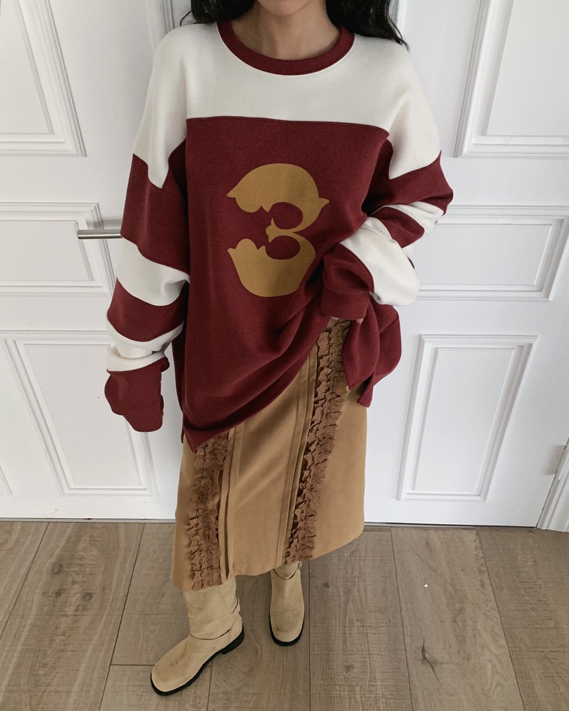 LIVE AID-P東大門㊣直郵女士新品25秋冬人氣休閑推薦長袖T恤LIVE AID-P長袖T恤