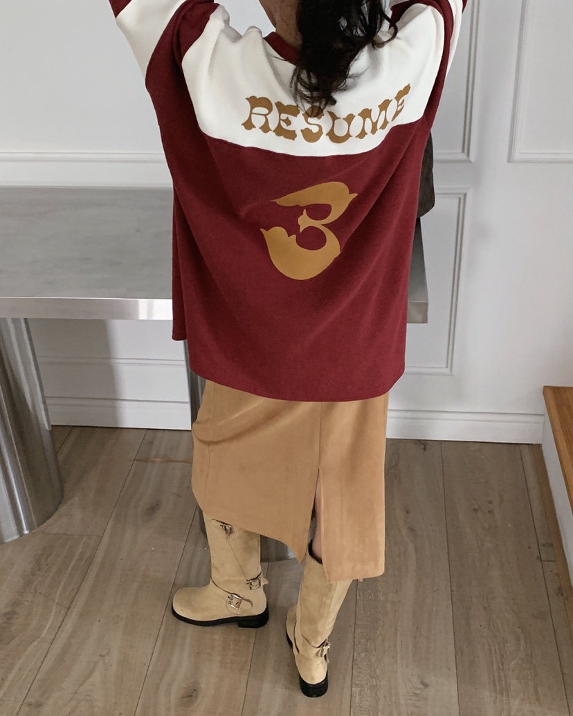 LIVE AID-P東大門㊣直郵女士新品25秋冬人氣休閑推薦長袖T恤LIVE AID-P長袖T恤