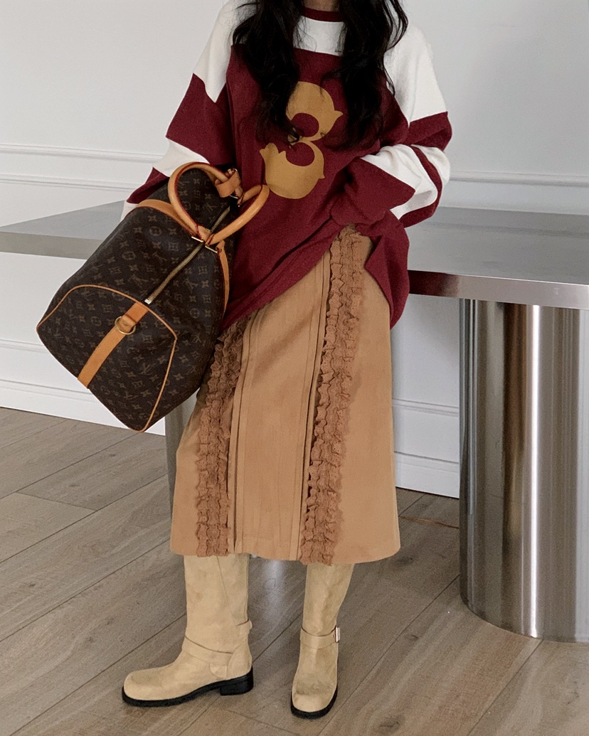 LIVE AID-P東大門㊣直郵女士新品25秋冬人氣休閑推薦長袖T恤LIVE AID-P長袖T恤