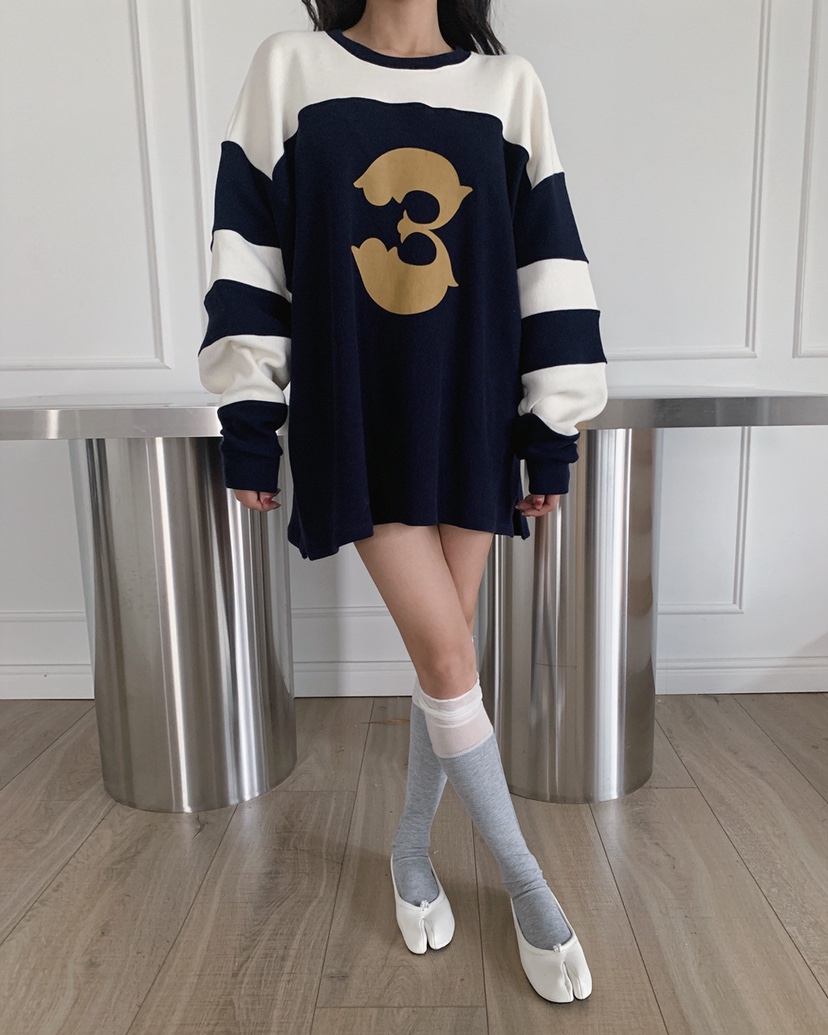 LIVE AID-P東大門㊣直郵女士新品25秋冬人氣休閑推薦長袖T恤LIVE AID-P長袖T恤