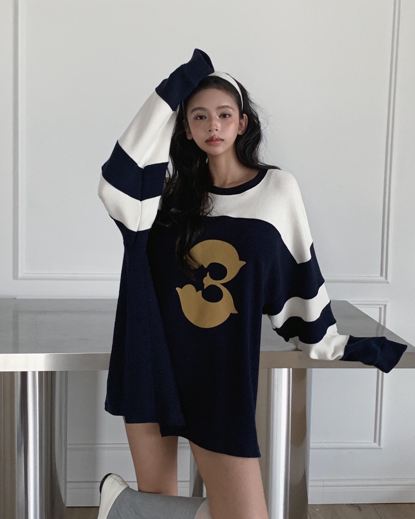 LIVE AID-P東大門㊣直郵女士新品25秋冬人氣休閑推薦長袖T恤LIVE AID-P長袖T恤