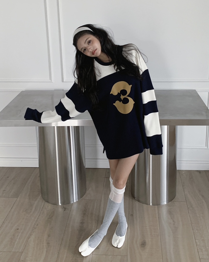 LIVE AID-P東大門㊣直郵女士新品25秋冬人氣休閑推薦長袖T恤LIVE AID-P長袖T恤