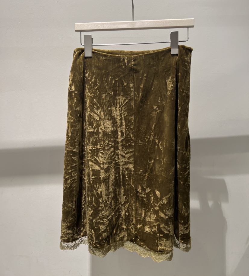 MENTOR韓國代購㊣女裝新款人氣熱賣推薦時尚半身裙中短裙絲絨MENTOR半身裙/中短裙