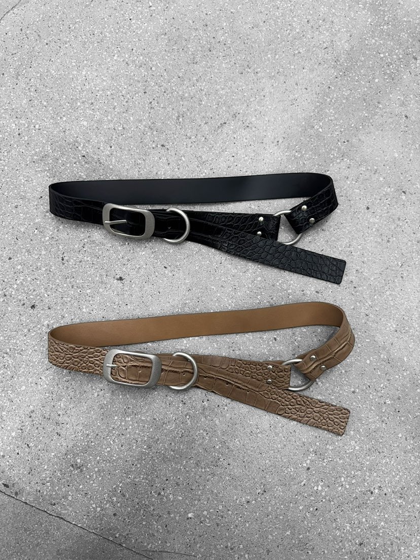 STAGE韓國代購㊣女士新品25秋冬時尚推薦人氣熱賣職業休閑腰帶STAGE腰帶