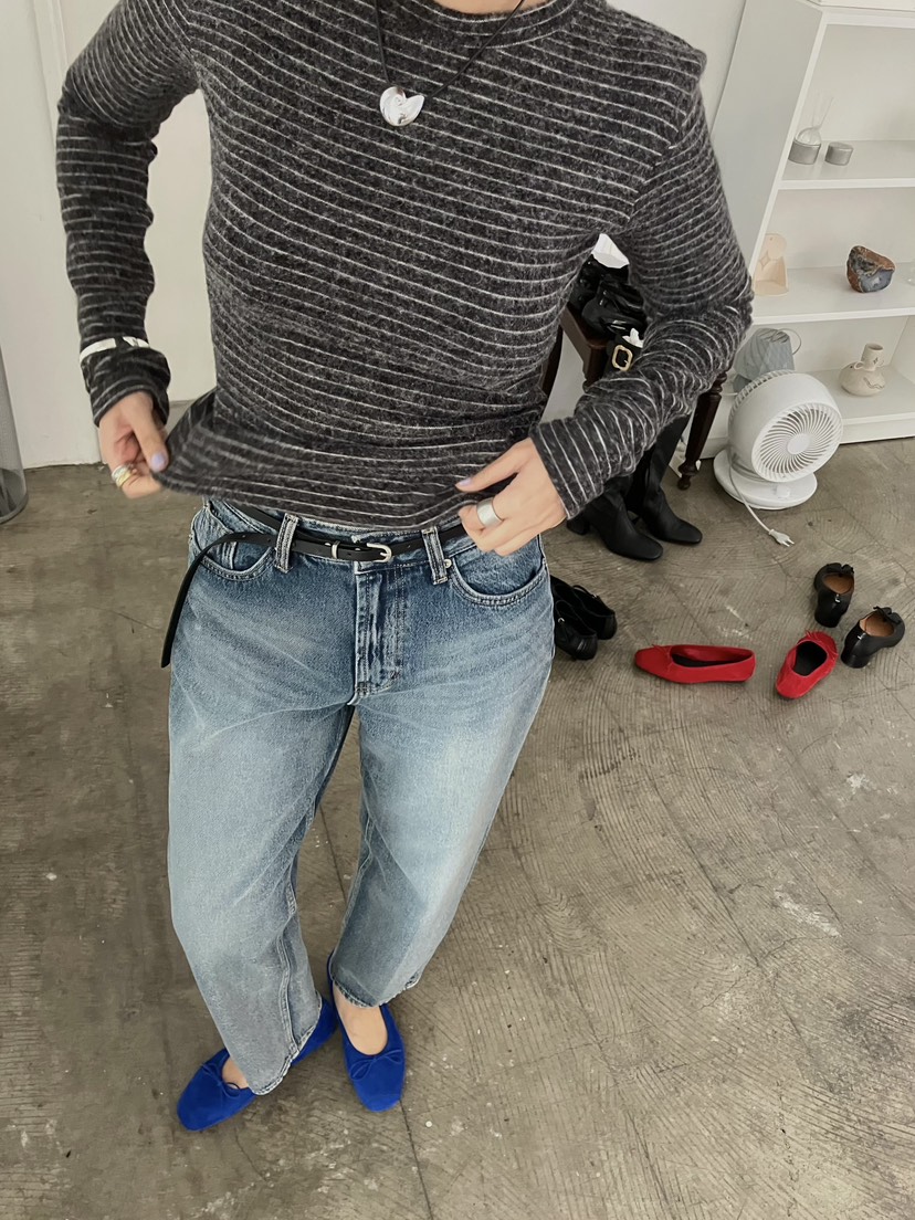 MADE-P韓國代購㊣女士新品休閑熱賣職業時尚人氣推薦長袖T恤MADE-P長袖T恤