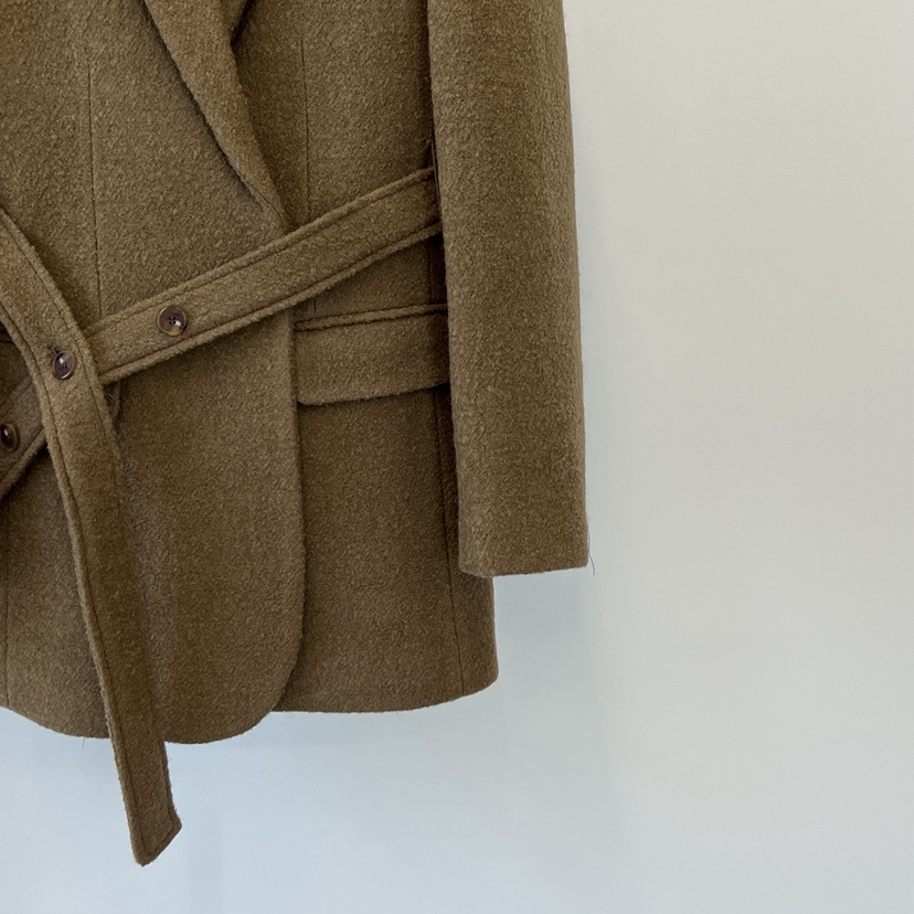 ANOTHER AVENUE韓國直郵㊣女士新品休閑推薦夾克含腰帶羊毛ANOTHER AVENUE夾克