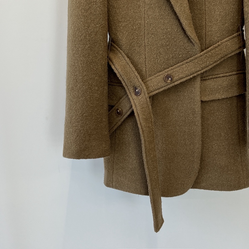 ANOTHER AVENUE韓國直郵㊣女士新品休閑推薦夾克含腰帶羊毛ANOTHER AVENUE夾克