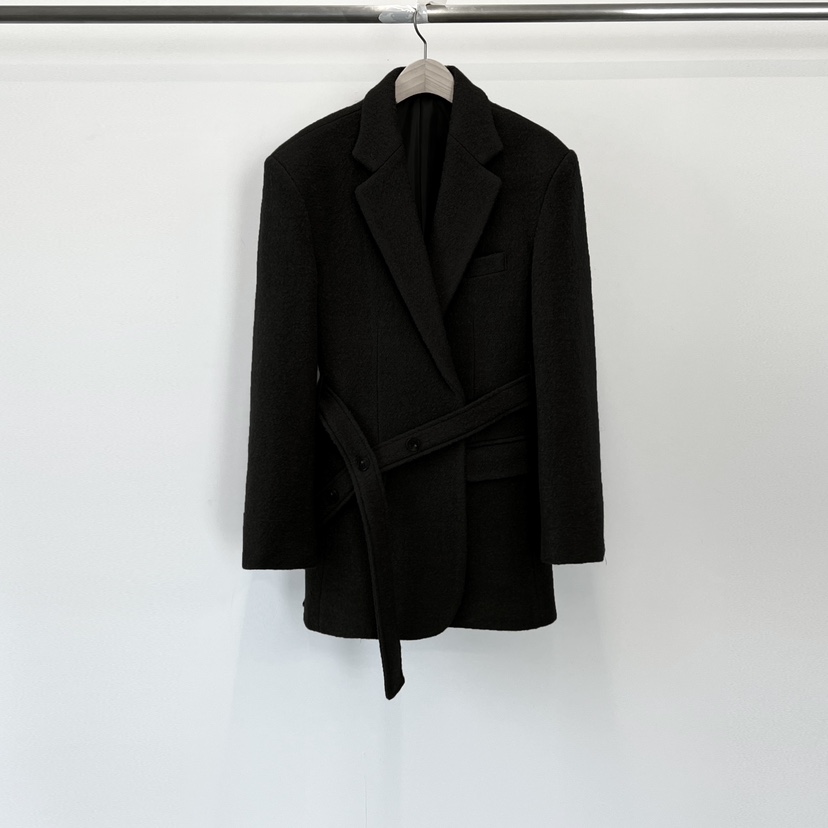 ANOTHER AVENUE韓國直郵㊣女士新品休閑推薦夾克含腰帶羊毛ANOTHER AVENUE夾克圖色2