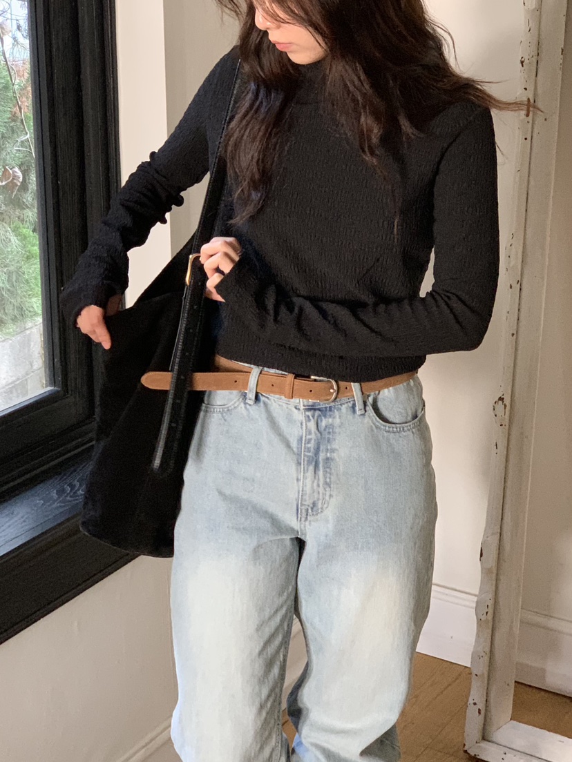 BAKING POWDER東大門㊣實拍女士新品推薦休閑時尚熱賣長袖T恤BAKING POWDER長袖T恤