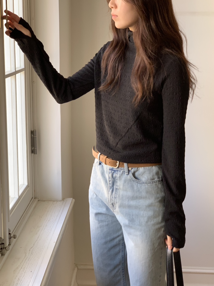 BAKING POWDER東大門㊣實拍女士新品推薦休閑時尚熱賣長袖T恤BAKING POWDER長袖T恤