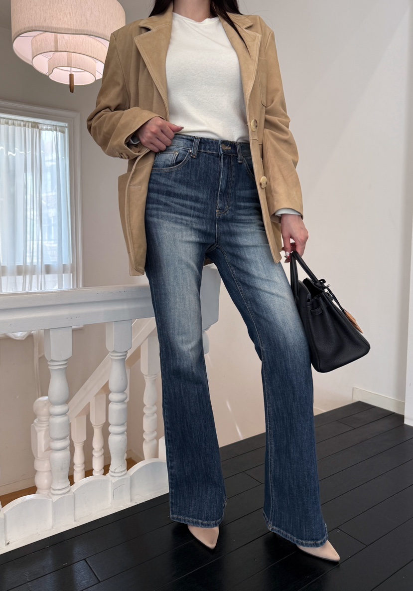 LAVIEU東大門㊣直郵女士新款人氣熱賣職業牛仔褲水洗牛仔布LAVIEU牛仔褲