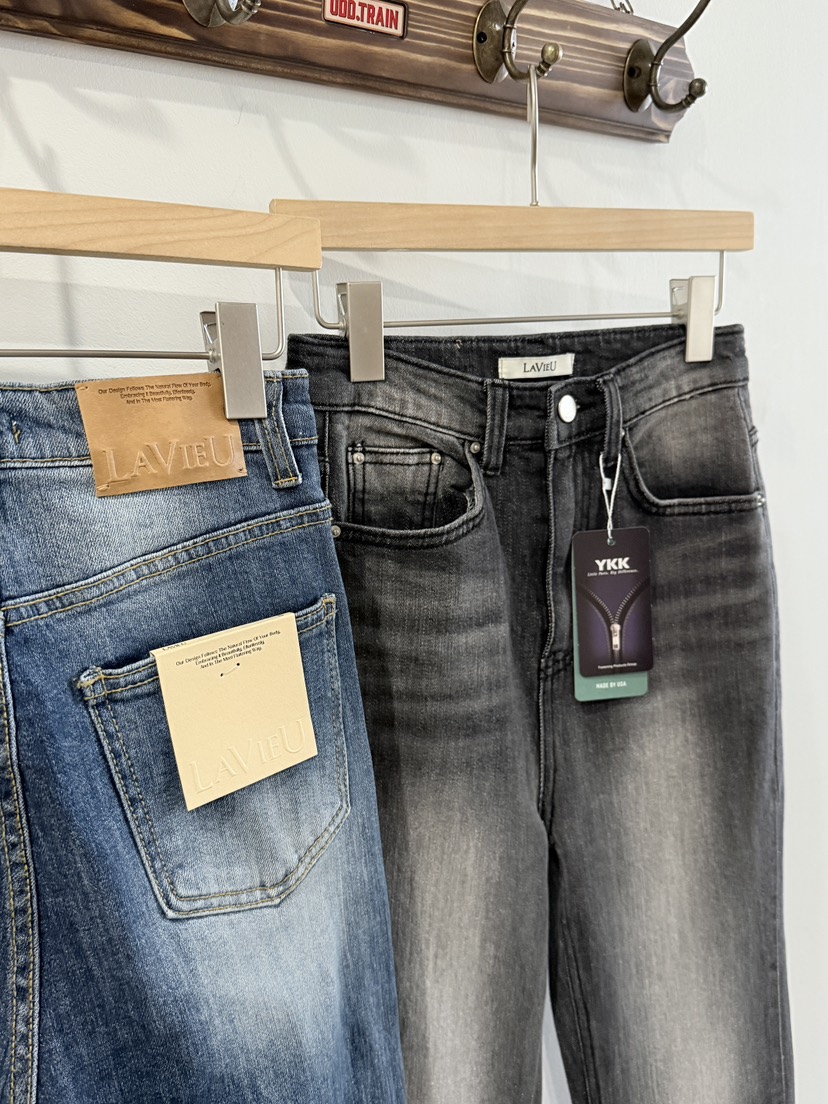 LAVIEU東大門㊣直郵女士新款人氣熱賣職業牛仔褲水洗牛仔布LAVIEU牛仔褲