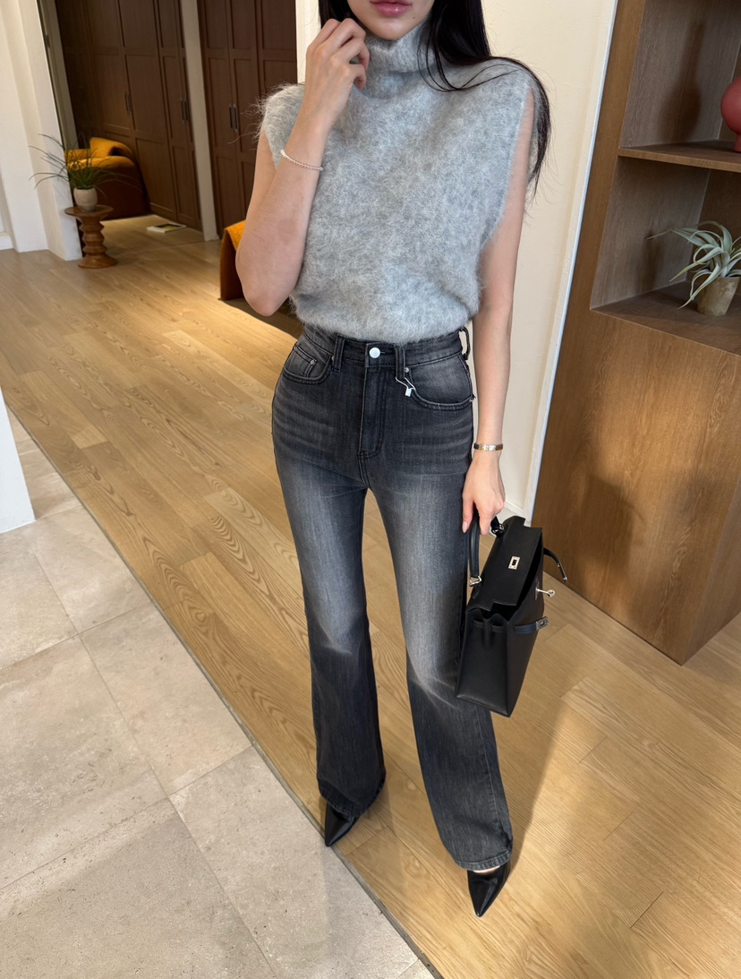 LAVIEU東大門㊣直郵女士新款人氣熱賣職業牛仔褲水洗牛仔布LAVIEU牛仔褲