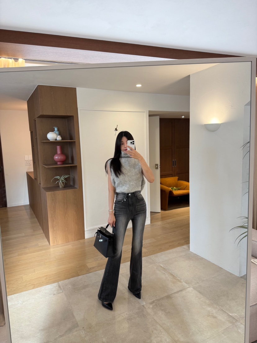 LAVIEU東大門㊣直郵女士新款人氣熱賣職業牛仔褲水洗牛仔布LAVIEU牛仔褲