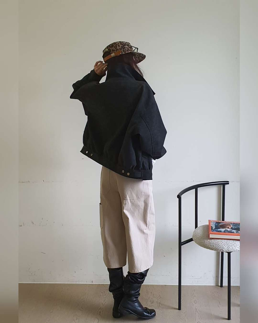 GENTLE B/LOVENTINA東大門㊣實拍女裝新品推薦夾克絨面革GENTLE B/LOVENTINA夾克