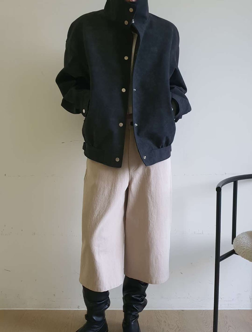 GENTLE B/LOVENTINA東大門㊣實拍女裝新品推薦夾克絨面革GENTLE B/LOVENTINA夾克