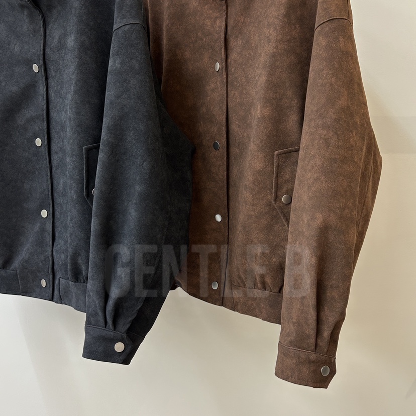 GENTLE B/LOVENTINA東大門㊣實拍女裝新品推薦夾克絨面革GENTLE B/LOVENTINA夾克