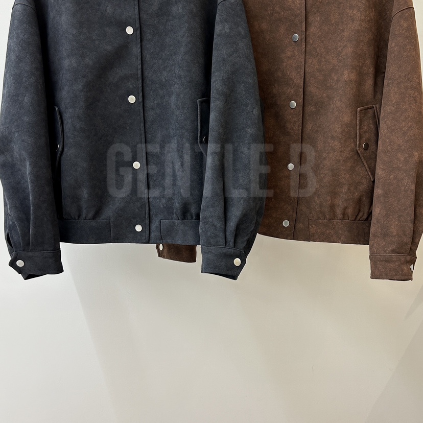 GENTLE B/LOVENTINA東大門㊣實拍女裝新品推薦夾克絨面革GENTLE B/LOVENTINA夾克