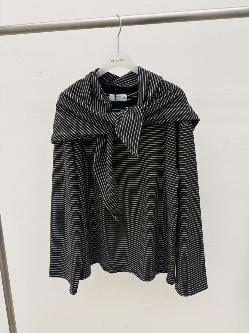 CM韓國直郵㊣女士新款休閑推薦25秋冬人氣熱賣時尚長袖T恤披肩CM_centimeter長袖T恤圖色3