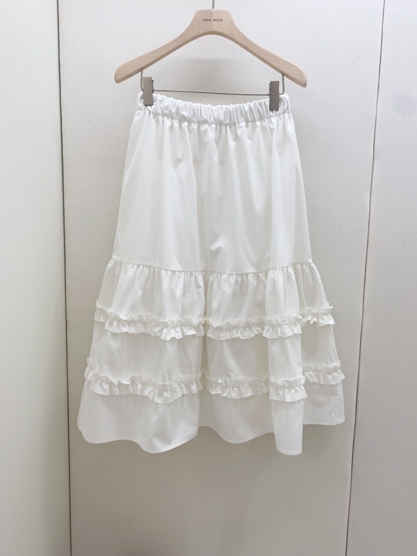 LOVE ROSIE東大門㊣實拍女士新款25秋冬半身裙中短裙荷葉邊絨LOVE ROSIE半身裙/中短裙